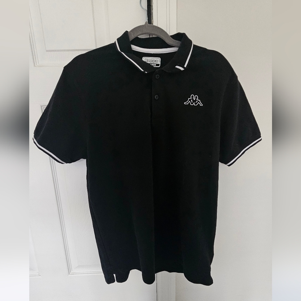Kappa Men's Black Polo Shirt
